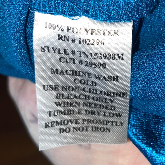 Y2K Retro Metallic Blue Party Dress - Picture 8 of 8